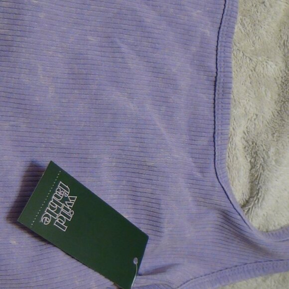Women's Ribbed Halter Top - Wild Fable Lilac Juniors Sizes - Picture 9 of 13